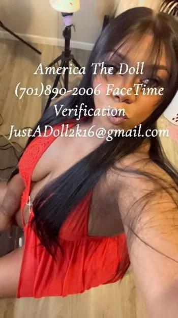 America The Doll, 28  female escort, Minot